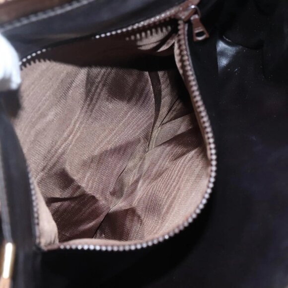 CELINE Macadam Canvas Shoulder Bag PVC Beige Gold Auth nb297 - Picture 12 of 16